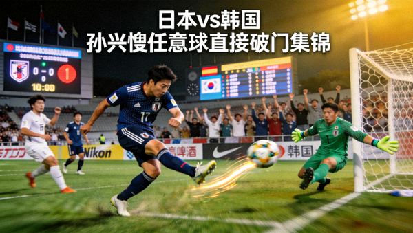 日本vs韩国 孙兴慜任意球直接破门集锦